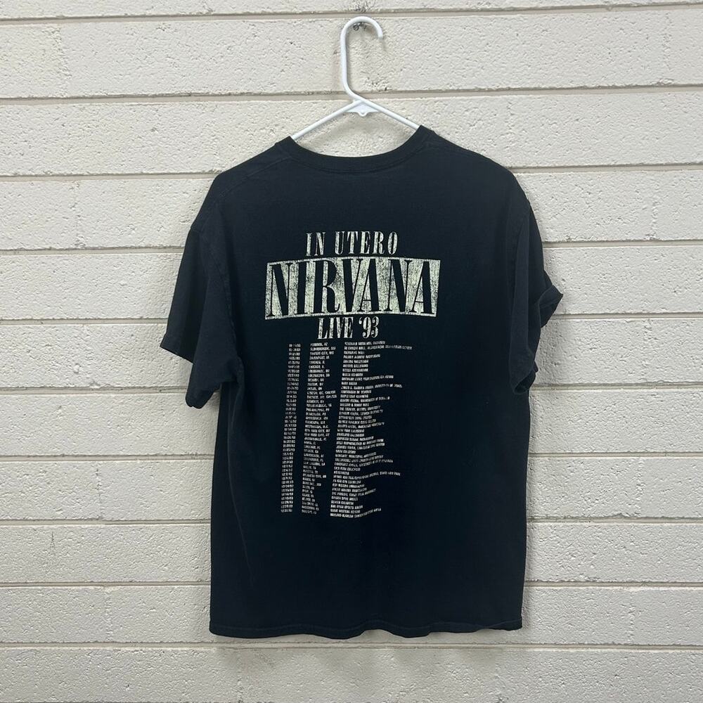 Nirvana Black Band Tee size L - Picture 2 of 9